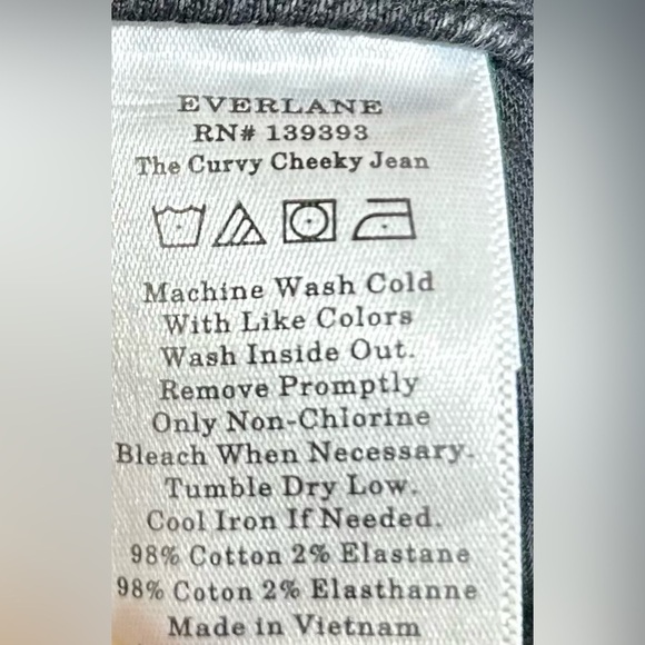 NWT Everlane High Rise ‘The Curvy Cheeky Jean,’ in Washed Black, 23 - Picture 10 of 14